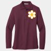 Ladies Silk Touch Long Sleeve Polo Thumbnail