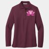 Ladies Silk Touch Long Sleeve Polo Thumbnail