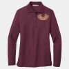 Ladies Silk Touch Long Sleeve Polo Thumbnail
