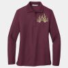 Ladies Silk Touch Long Sleeve Polo Thumbnail