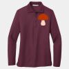 Ladies Silk Touch Long Sleeve Polo Thumbnail