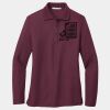 Ladies Silk Touch Long Sleeve Polo Thumbnail