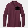 Ladies Silk Touch Long Sleeve Polo Thumbnail