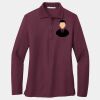 Ladies Silk Touch Long Sleeve Polo Thumbnail