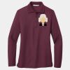Ladies Silk Touch Long Sleeve Polo Thumbnail