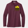 Ladies Silk Touch Long Sleeve Polo Thumbnail