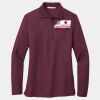 Ladies Silk Touch Long Sleeve Polo Thumbnail