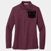 Ladies Silk Touch Long Sleeve Polo Thumbnail