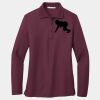 Ladies Silk Touch Long Sleeve Polo Thumbnail