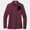 Ladies Silk Touch Long Sleeve Polo Thumbnail