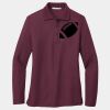 Ladies Silk Touch Long Sleeve Polo Thumbnail