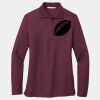 Ladies Silk Touch Long Sleeve Polo Thumbnail