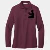 Ladies Silk Touch Long Sleeve Polo Thumbnail