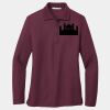 Ladies Silk Touch Long Sleeve Polo Thumbnail