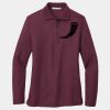 Ladies Silk Touch Long Sleeve Polo Thumbnail