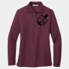 Ladies Silk Touch Long Sleeve Polo Thumbnail