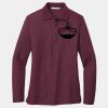 Ladies Silk Touch Long Sleeve Polo Thumbnail