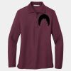 Ladies Silk Touch Long Sleeve Polo Thumbnail