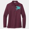 Ladies Silk Touch Long Sleeve Polo Thumbnail