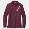 Ladies Silk Touch Long Sleeve Polo Thumbnail