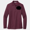 Ladies Silk Touch Long Sleeve Polo Thumbnail