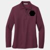 Ladies Silk Touch Long Sleeve Polo Thumbnail