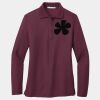 Ladies Silk Touch Long Sleeve Polo Thumbnail