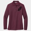 Ladies Silk Touch Long Sleeve Polo Thumbnail