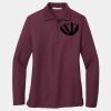Ladies Silk Touch Long Sleeve Polo Thumbnail