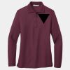 Ladies Silk Touch Long Sleeve Polo Thumbnail