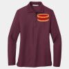 Ladies Silk Touch Long Sleeve Polo Thumbnail