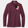 Ladies Silk Touch Long Sleeve Polo Thumbnail