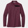 Ladies Silk Touch Long Sleeve Polo Thumbnail