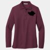 Ladies Silk Touch Long Sleeve Polo Thumbnail