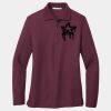 Ladies Silk Touch Long Sleeve Polo Thumbnail
