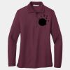 Ladies Silk Touch Long Sleeve Polo Thumbnail