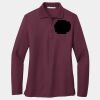 Ladies Silk Touch Long Sleeve Polo Thumbnail