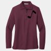 Ladies Silk Touch Long Sleeve Polo Thumbnail
