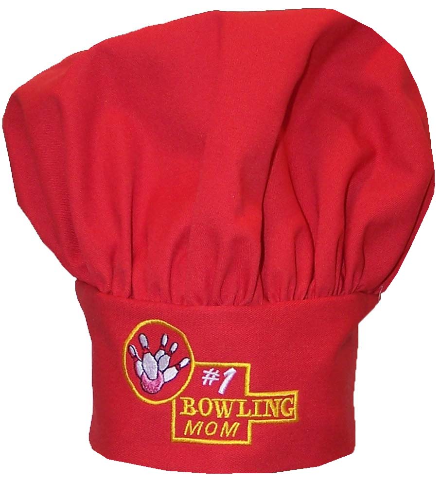 #1 Bowling Mom, Red Chef Hat Torque