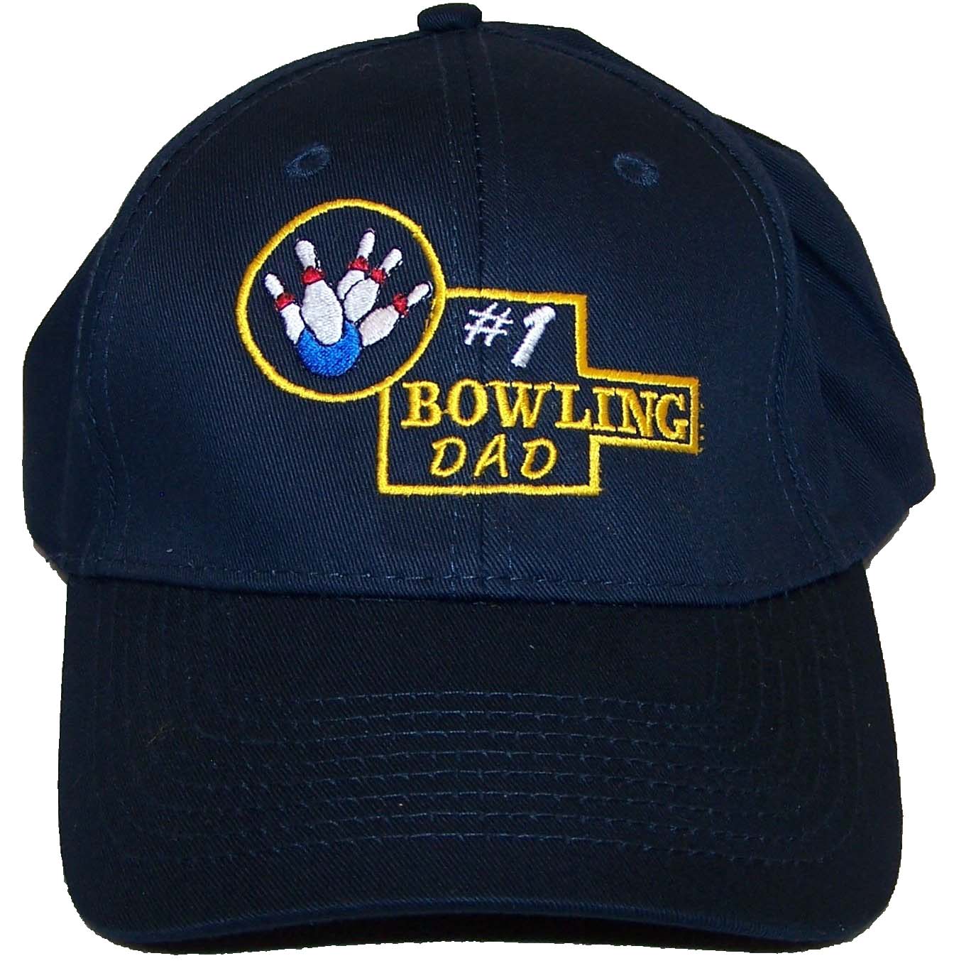#1 Bowling Dad Baseball Hat