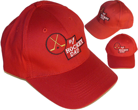 #1 Hockey Dad Baseball Hat
