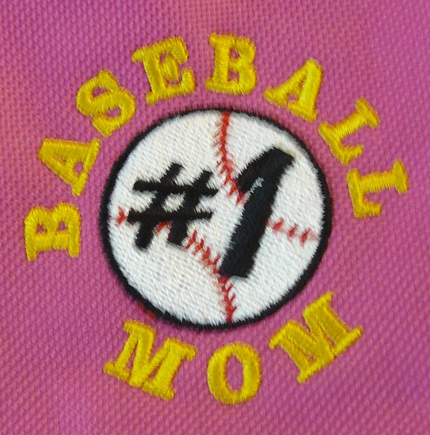 #1 Baseball Mom, Pink Barrel Duffel Bag