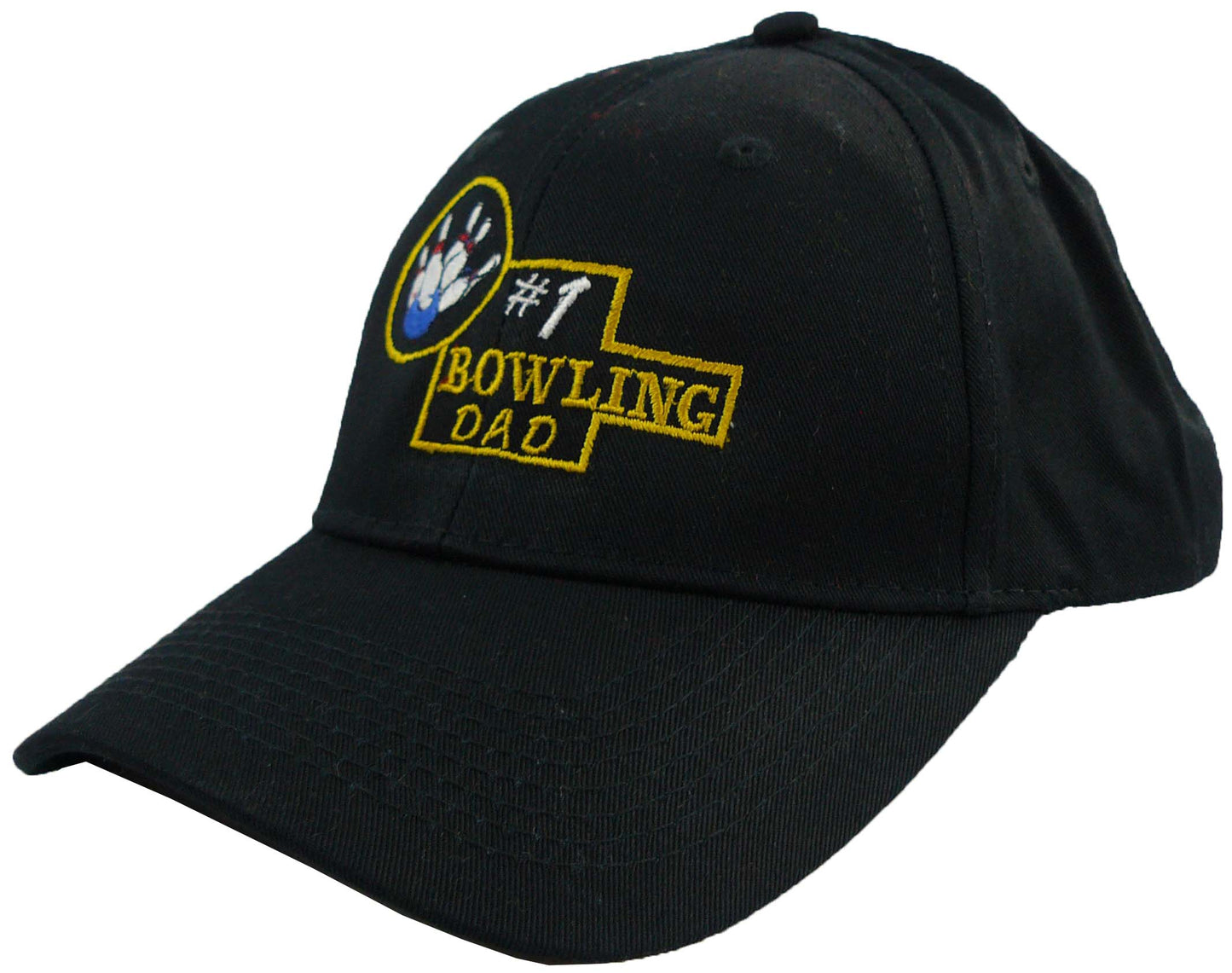 #1 Bowling Dad Baseball Hat