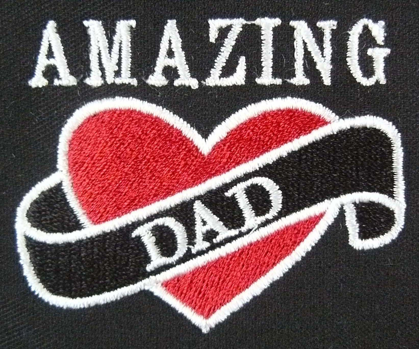Amazing Dad Heart, Black Adult Small Apron